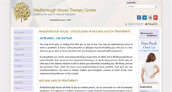 Desktop Screenshot of marlboroughhousetherapycentre.co.uk