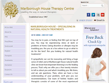 Tablet Screenshot of marlboroughhousetherapycentre.co.uk